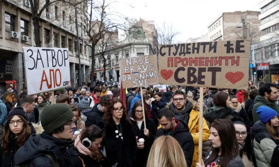 STUDENTI BEOGRAD BLOKADE