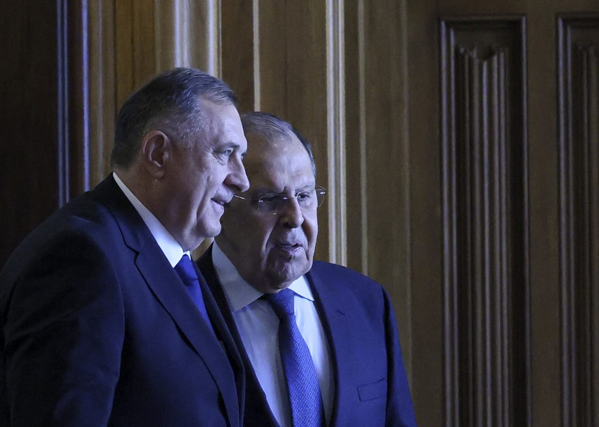Russian Foreign Minister Lavrov meets with Bosnian Serb leader Dodik